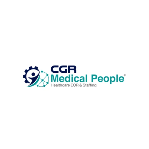 Logo oficial de CGR Medical People, soluciones de Healthcare EOR y staffing médico